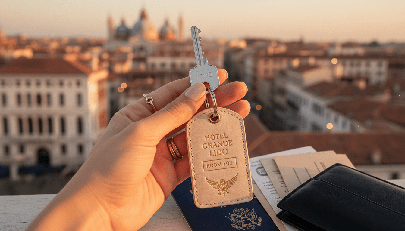 Luxury hotel key symbolizing premium travel experiences